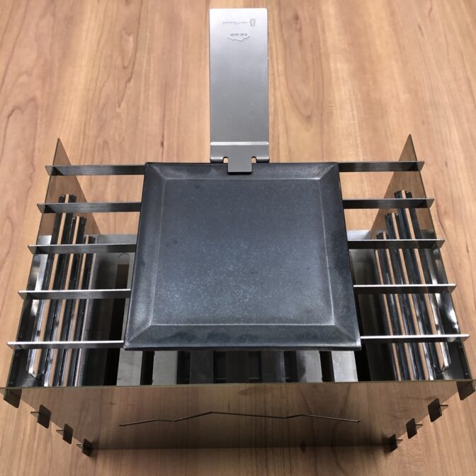 バーベキュー用極厚鉄板コンパクトサイズ