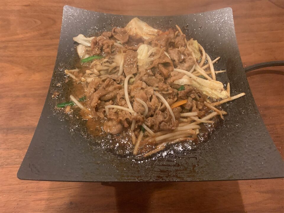キャンプでプルコギ