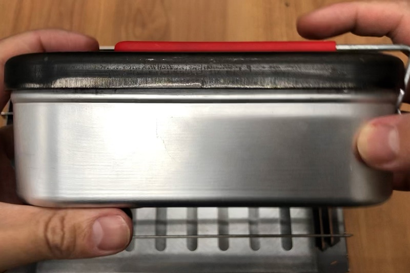 ロックパンSをメスティンに嵌める