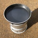 ストームクッカーに置いた深型グリルパン