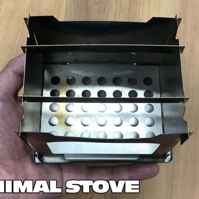 純チタン製ポケットストーブMINIMAL STOVE