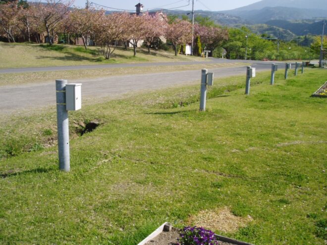 電源サイトのキャンプ場