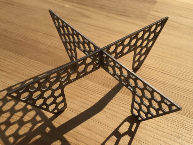 GOTOKU HEXA (ヘキサ) 純チタン製アルコールストーブ用五徳 ※トランギア、エバニュー対応