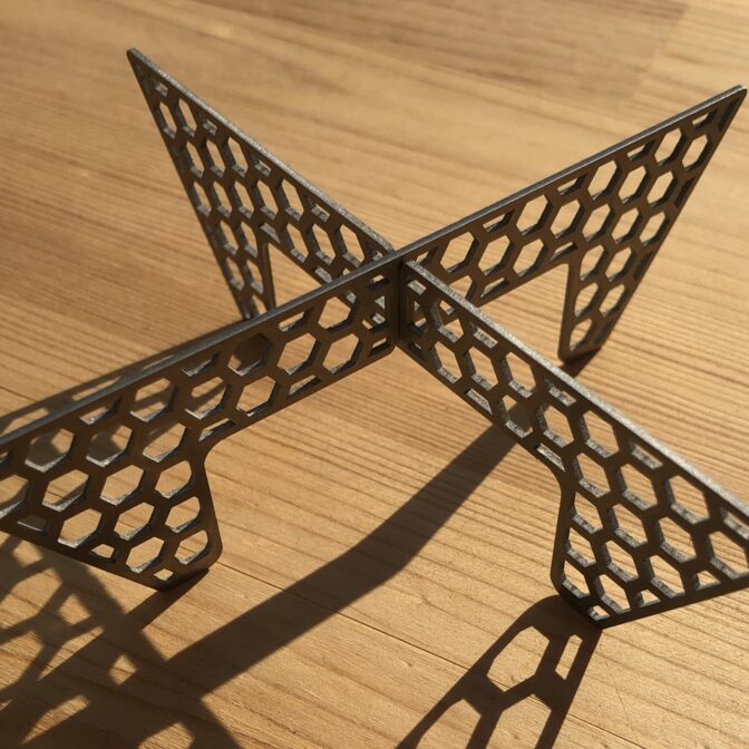 GOTOKU HEXA (ヘキサ) 純チタン製アルコールストーブ用五徳 ※トランギア、エバニュー対応