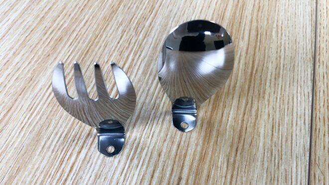 Standing fork spoon titanium自立可能