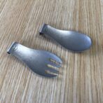 純チタン製カトラリーStanding spoon fork titaniumマット加工