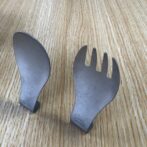 純チタン製カトラリーStanding spoon fork titaniumマット加工