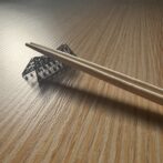 麻の葉文様 純チタン製箸置き