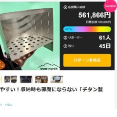 Makuakeでのクラウドファンディングにて５０万円超えを達成させて頂きました